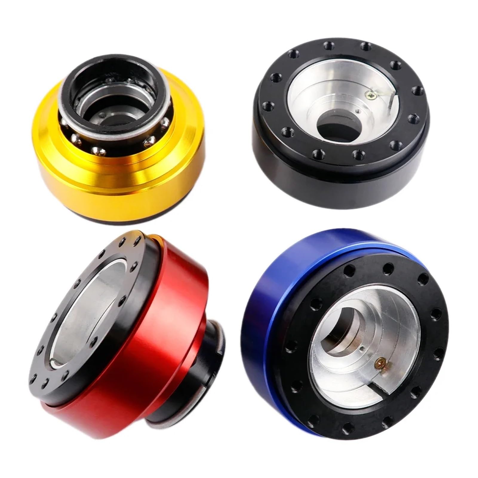 Adaptateur de volant à démontage rapide for simulateur de course automobile, for SIMAGIC M10 A MOZA R21 R16 R9 R5 Euro Truck (rouge)(Black)