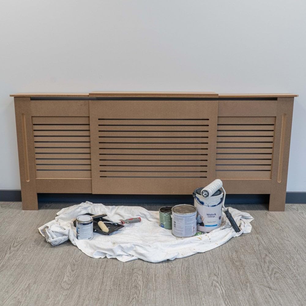 Jack Stonehouse Unpainted Horizontal Line Radiator Cover Adjustable