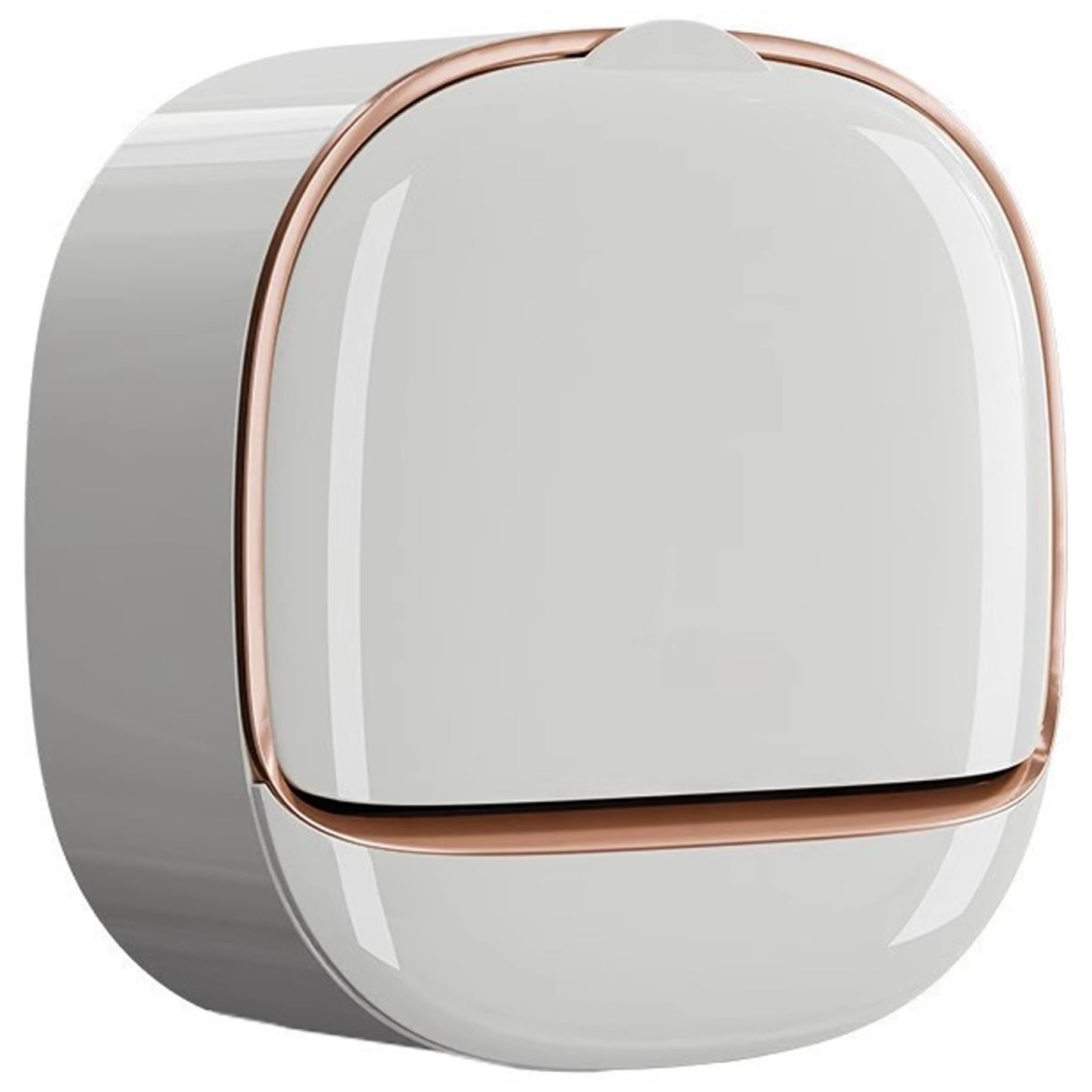Ngbbby White Soap Dish With Drainage, Waterproof Wall Mounted Soap Holder With Flip Lid For Shower, Bathroom, Bathtub, Wall Mounted Dish