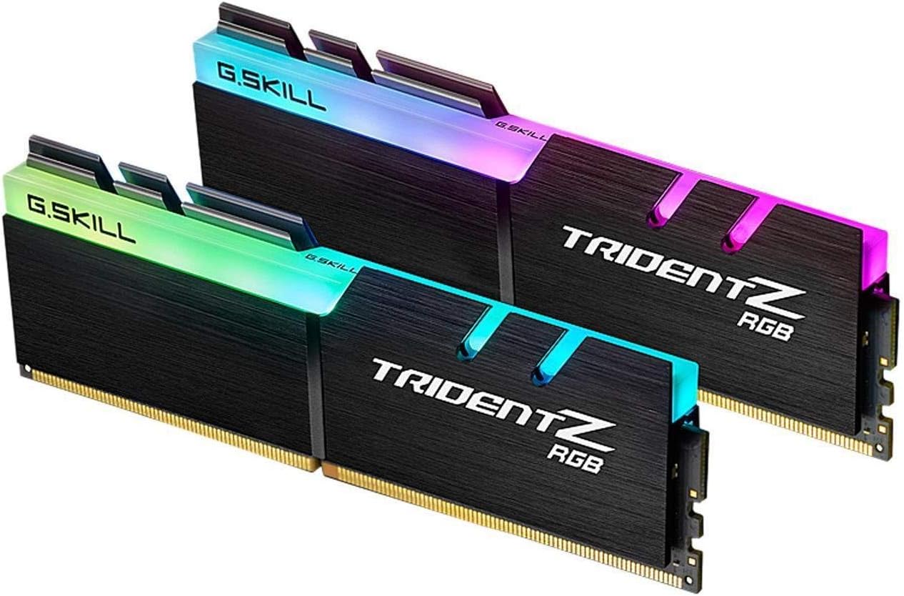 G.SKILL Trident Z RGB Series DDR4 RAM (XMP) 32GB (2x16GB) 3600MT/s CL18-22-22-42 1.35V Intel AMD Desktop Computer Memory U-DIMM (F4-3600C18D-32GTZR)