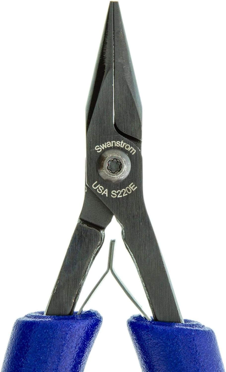 Pliers - Chain Nose, Small Long Nose, Smooth Jaw, Long Ergonomic Handle (Swanstrom S220E)