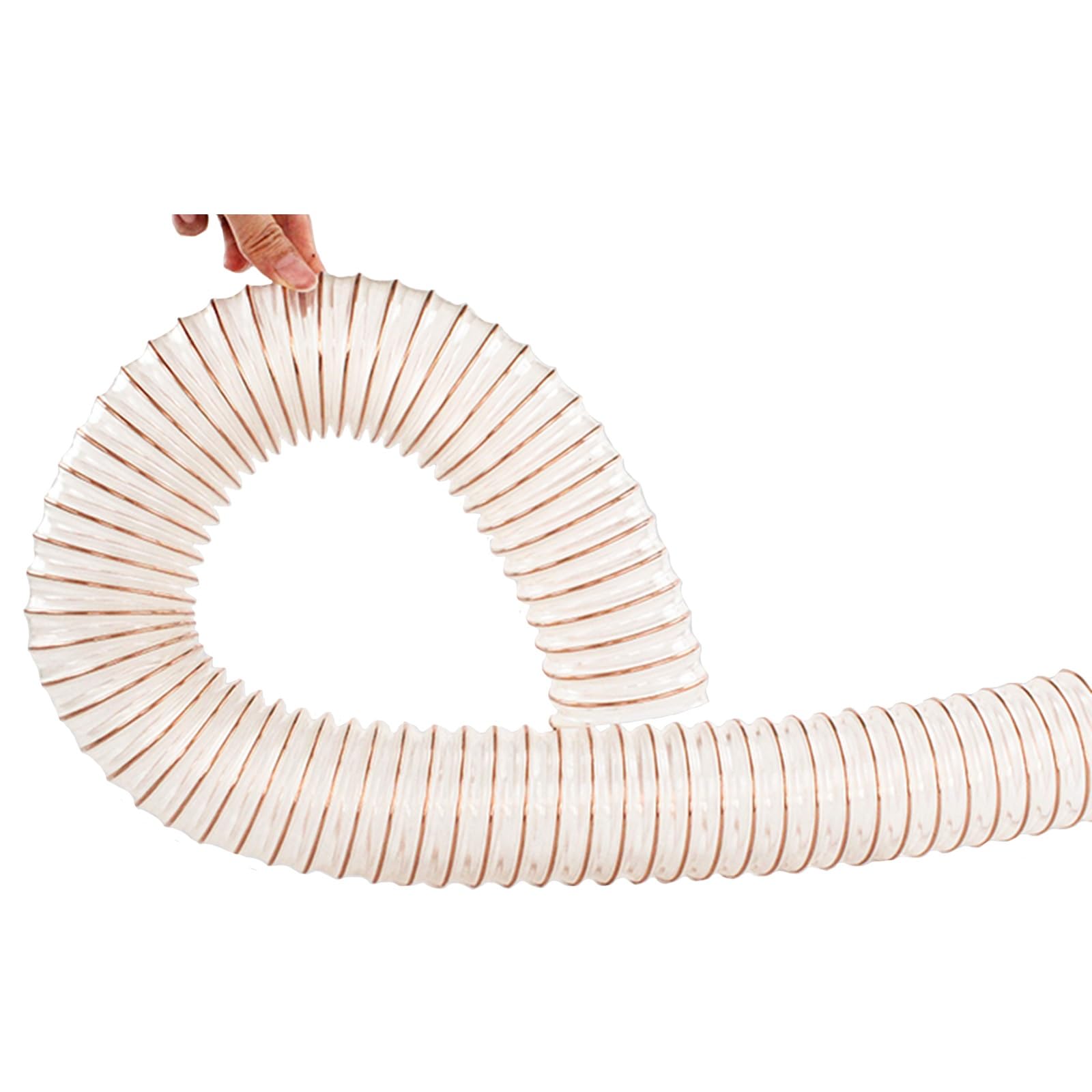 Tubo Flexible Manguera De Vacío Para Colector De Polvo, Conducto Para Extracción De Humos/sierra De Virutas De Madera Con Refuerzo Alambre Acero, Conductos De Aire Acondicionado(Dia 180mm(7 1/9 in))