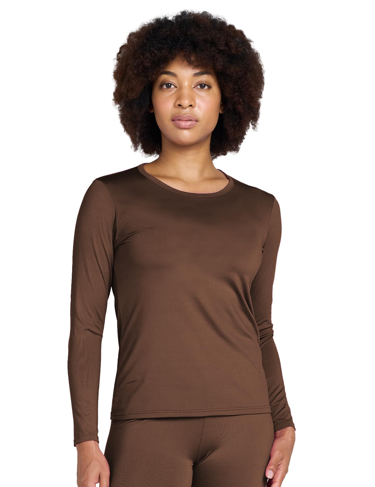 LAPASA Pacco da 2 o 1 Maglia Termica Donna Manica Lunga Fodera in Micro Pile - Pigiama Abbigliamento Intimo Canottiera Calda Elegante Elastica Traspirante Sportiva L15/L39/L42