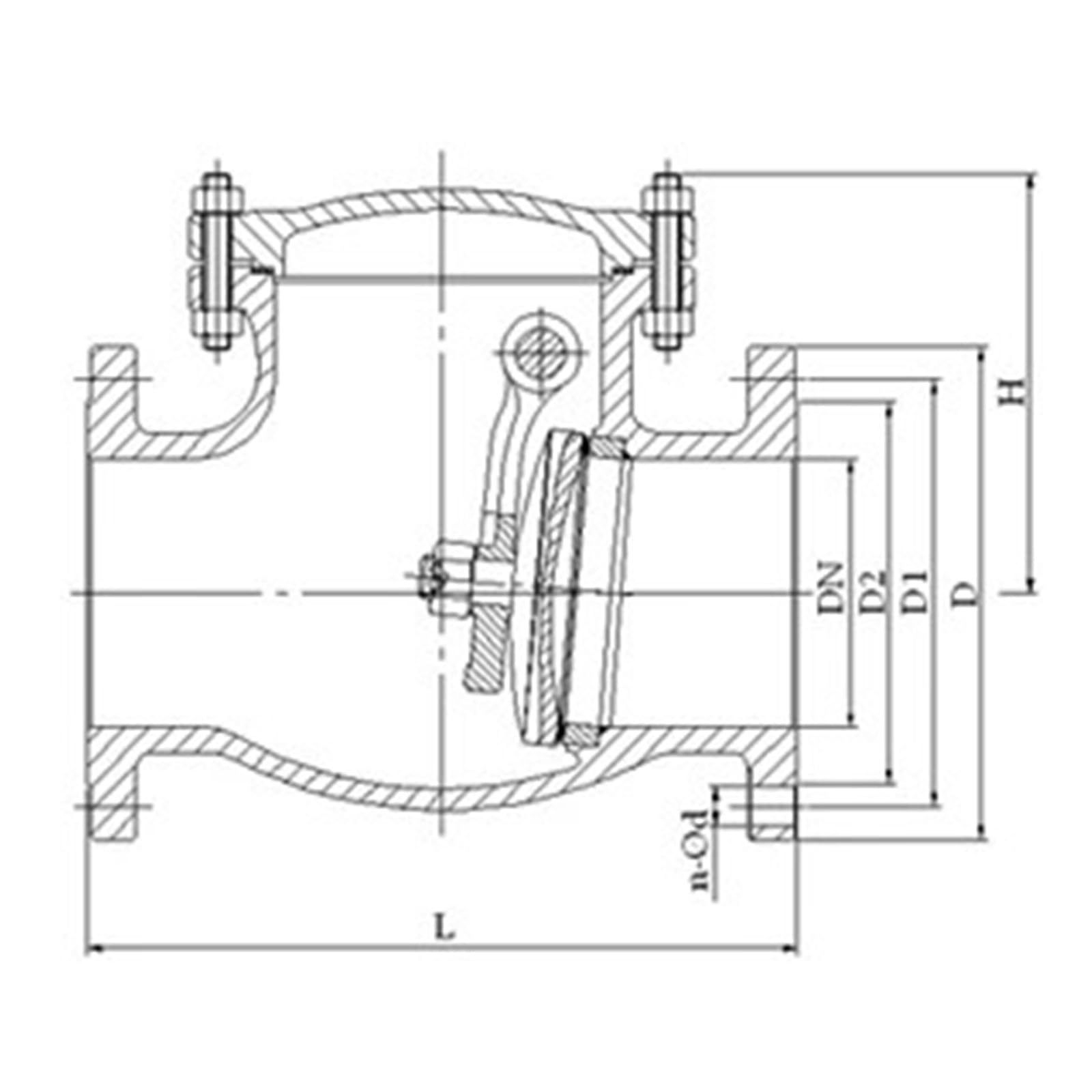 Clapet Anti-retour H44H-150LB 2 Pouces À Bride Pivotante
