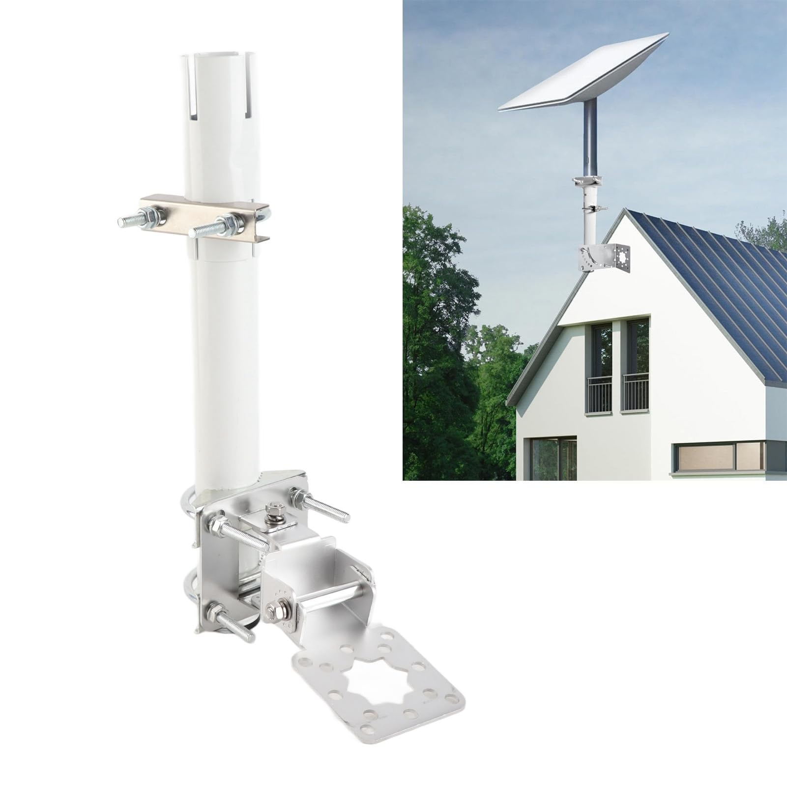 CHICIRIS Kit Supporto Antenna Satellitare, Compatibile con V2