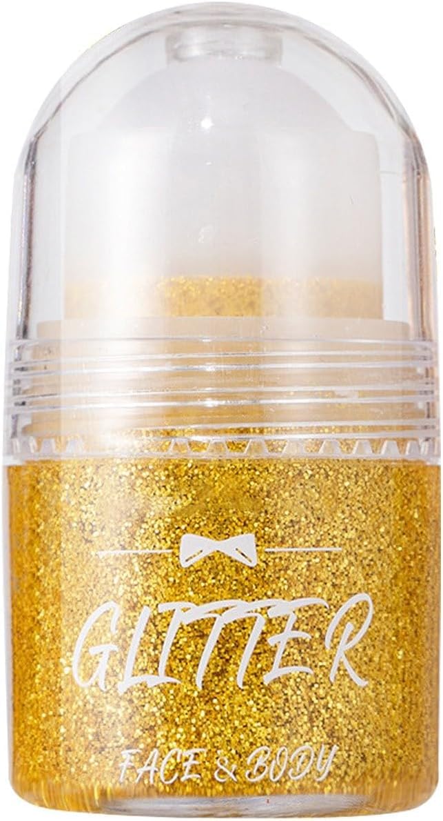 Holographic Roll-On Glitter Gel - Multi-Purpose Body & Face Sparkle for Carnival Parties, Waterproof Mermaid Sequins Makeup with Long-Lasting Shimmer (#7)
