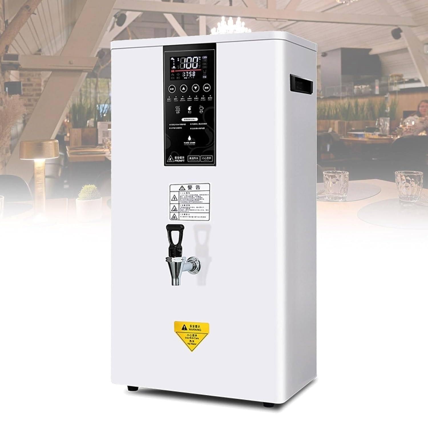 3000W Electric Instant Hot Water Dispenser,Commercial Hot Water Dispenser,Wall-Mounted Water Boilers,for Home Office (White 60L)