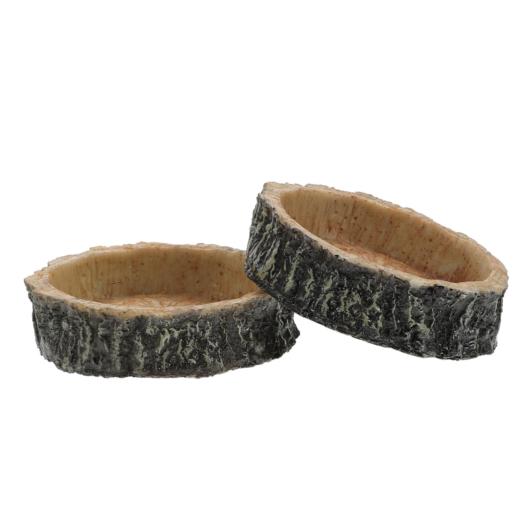 VICASKY 2Pcs Reptile Feeding Bowl Safe and Pet Food Dish for Tortoise Lizard and Gecko Non Slip Design for Feeding and Hydration Reptile Habitats