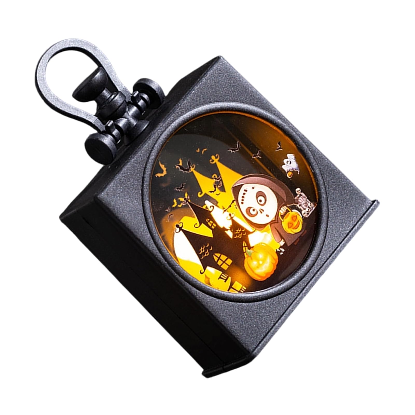 PANGBOER Display Accent and Top Loop for Shelf and Party Table Use Halloween Entryway Decor with Warm Glow Lighted Halloween Decor with Black Body