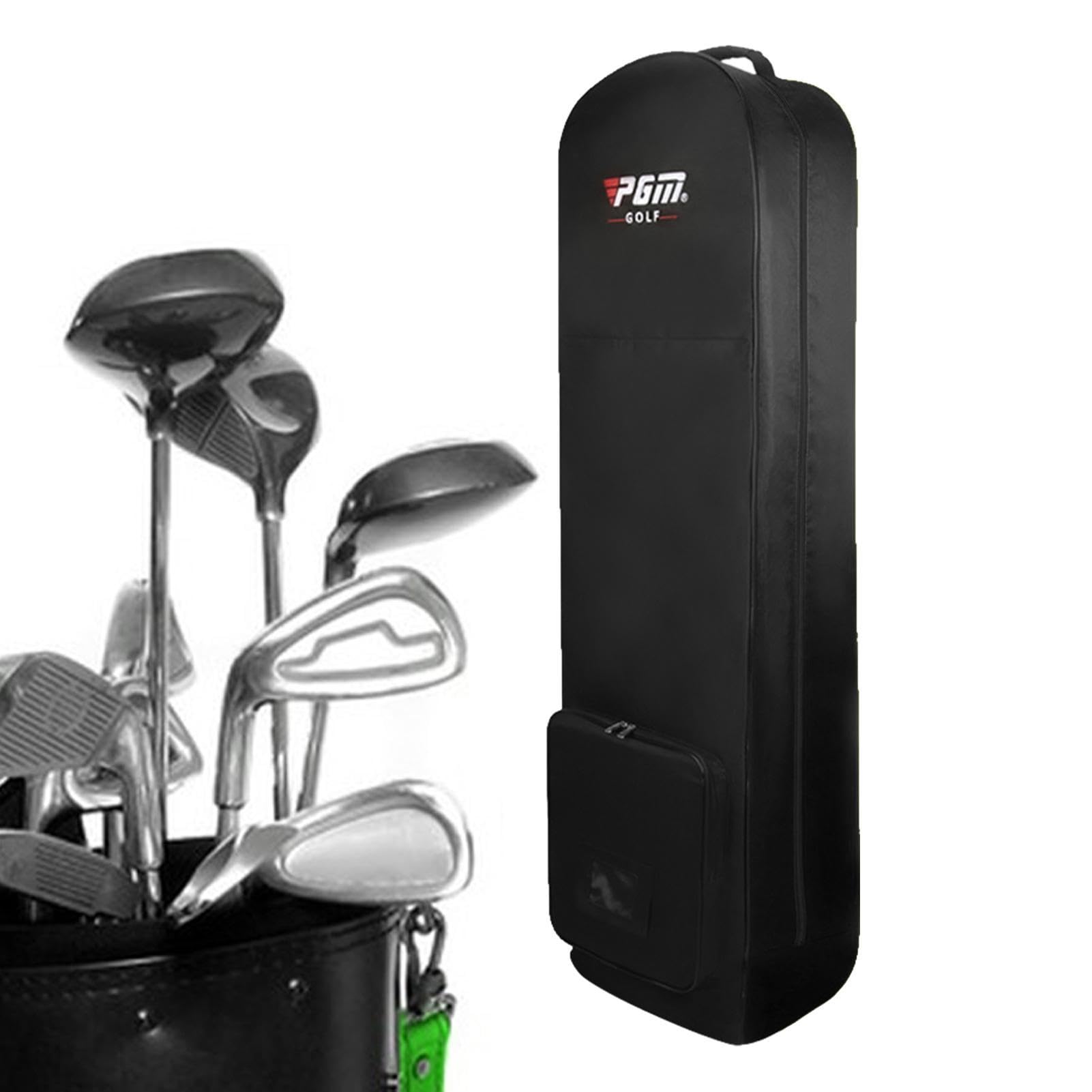 Golf Reisetasche mit Rädern, Golf Reisetasche Flug mit Rollen, Golf Tragetasche mit Aufbewahrungstasche & Griffe, Golfbag Wasserdicht, Faltbare Golftasche, Golfschläger Tasche, Golf Transporttasche