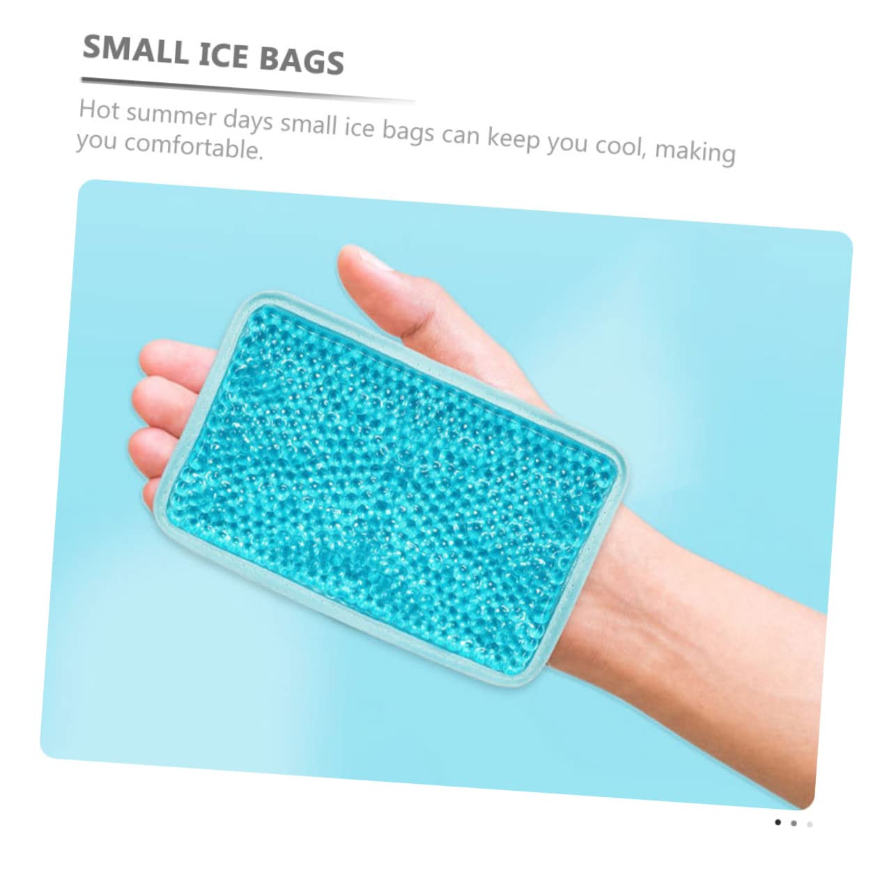 PACKOVE Impacco Ghiaccio in Gel Borsa Refrigerante Portatile Impacco Caldo-freddo Riutilizzabile Gel Innocuo Per Ferite e Bevande Pvc Resistente Per Sicurezza e Tenuta