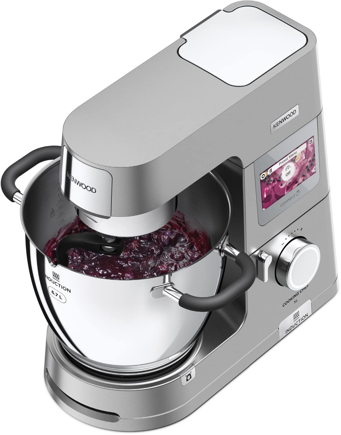 Robot de cuisine Kenwood – KCL95.424SI, Robot de cuisine avancé – Multiples fonctions pour cuisson et préparation, moteur puissant, accessoires inclus
