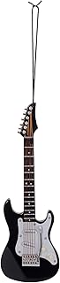 Broadway Gifts 5.5 Inch Black Wood Electric Guitar Ornament Decoration
