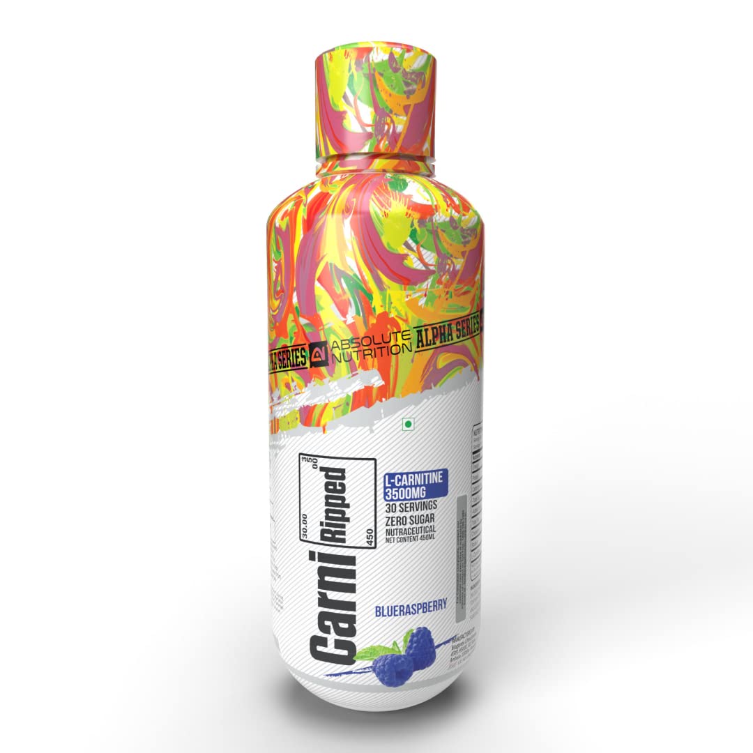 ABSOLUTE NUTRITION Alpha L-Carnitine Liquid , 30 Servings, Zero Sugar, Helps turn fat into energy, Fat Loss, Exercise performance, Carni Ripped with Shaker (450ml, 3500MG Per Serving, Blue raspberry) (B0B8DHYW6Z) Amazon Price History, Amazon Price Tracker
