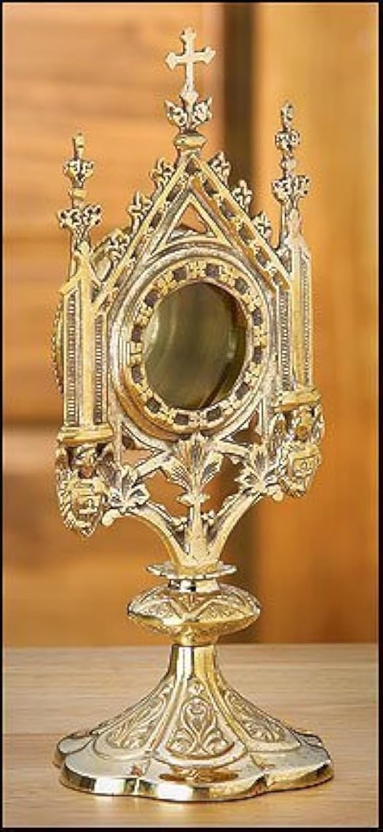 Brass Monstrance Reliquary 5 X 11 1/2"
