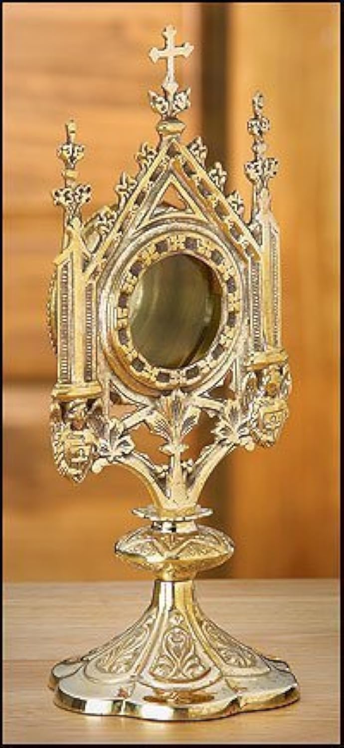 Brass Monstrance Reliquary 13cm X 29cm