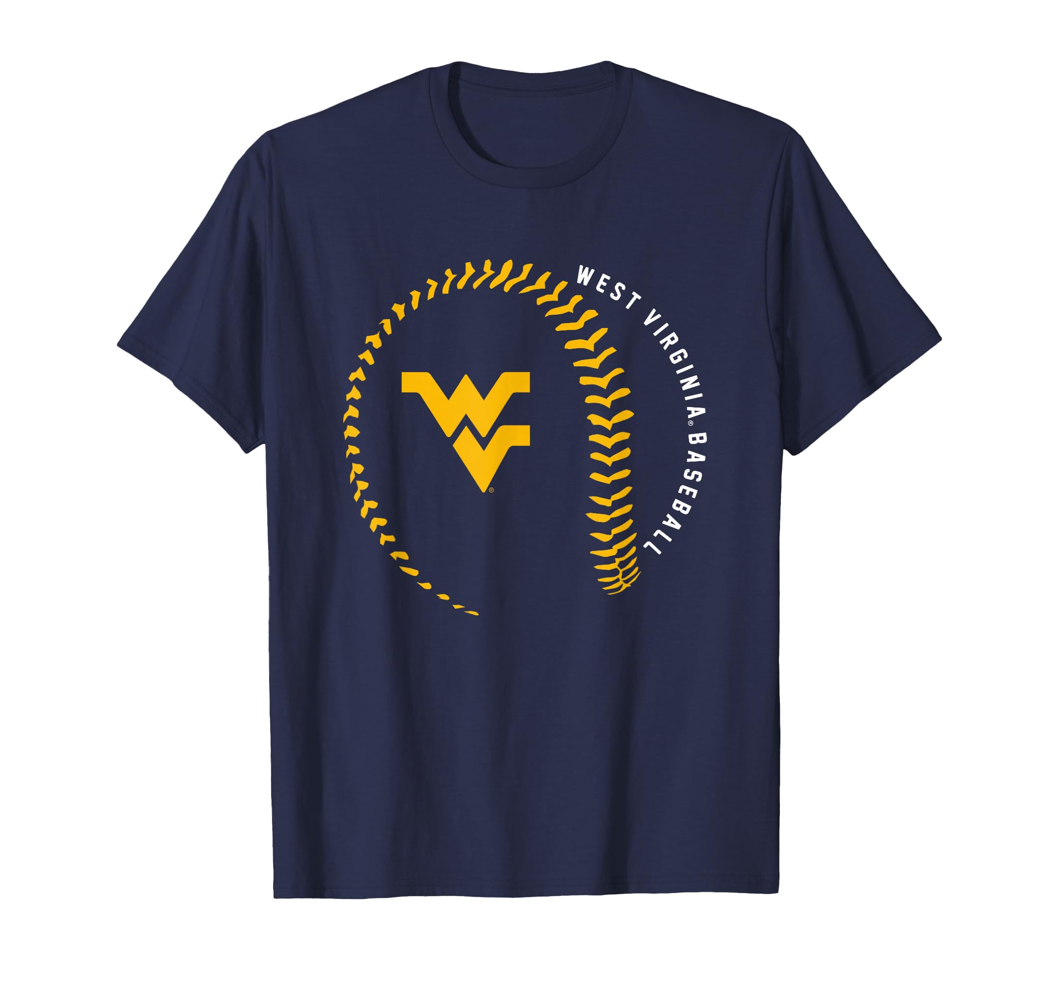 West Virginia Mountaineers Baseball Fastball Navy T-Shirt