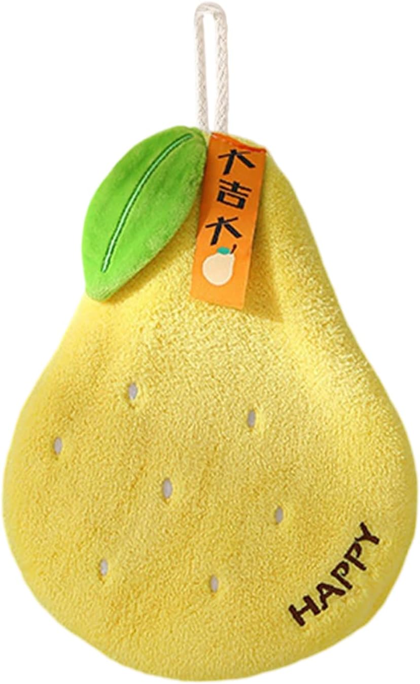 Fruit Shape Soft Fleece Handing Towel Optional Kitchen Towel Dries Quickly and Easy to Use in the Kitchen