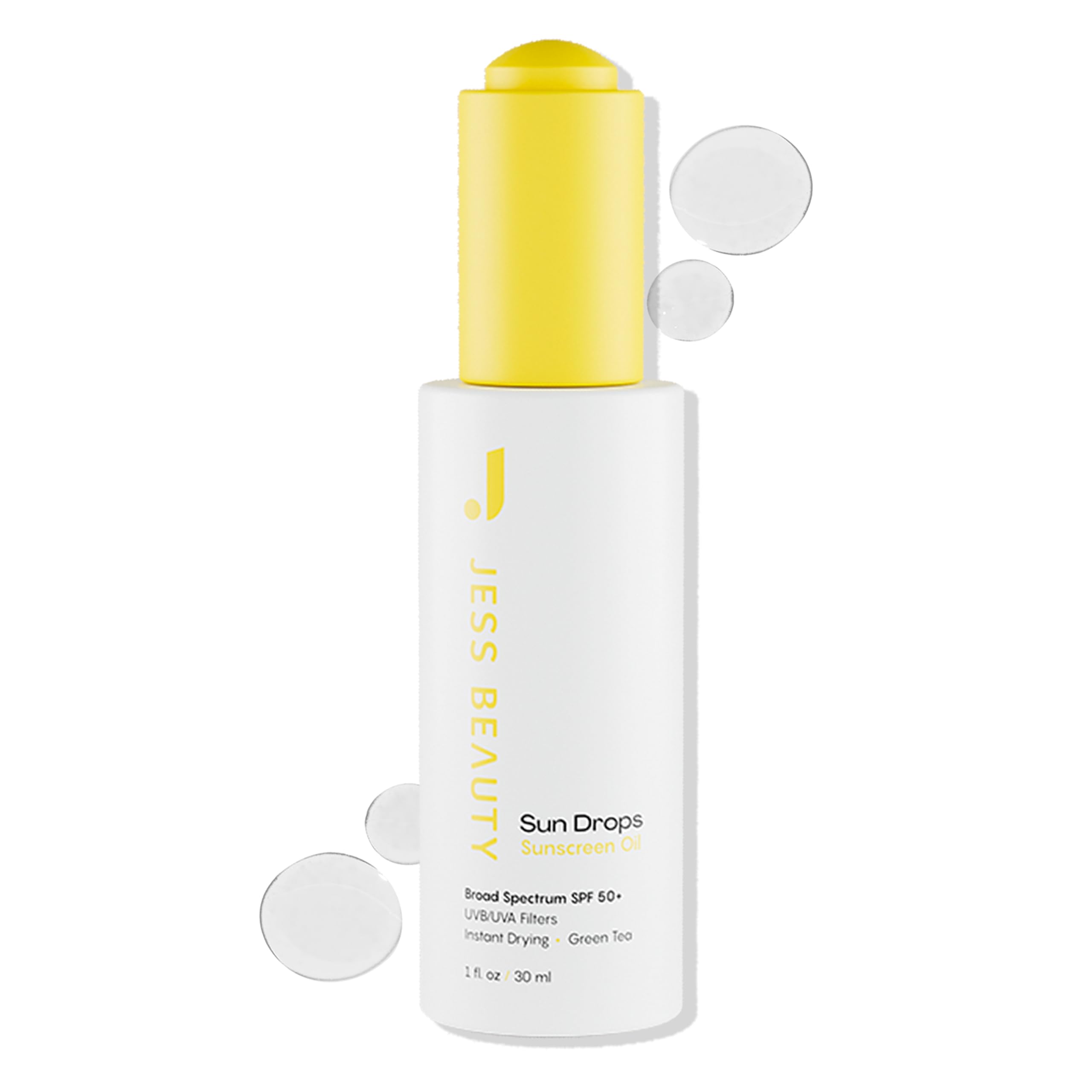 JESS BEAUTY Sun Drops SPF 50 Lightweight Face Sunscreen Oil