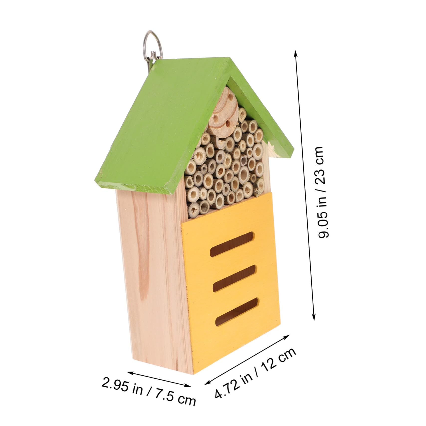 Holzhaus für Marienkäfer Bienenzuchthütte Holzkasten Insektenhabitat Gartenlebensraum mit Einfacher Aufhängemöglichkeit oder Standfläche