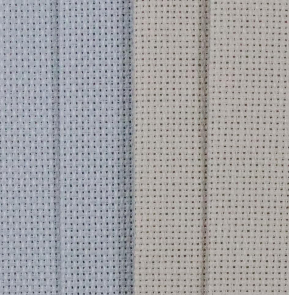 Image of KCS 4 /6 pc of 12 inch x 18 inch 18 Count Cotton Aida Cloth Cross Stitch Fabric (4 pc, Pearl Grey+Light Grey)