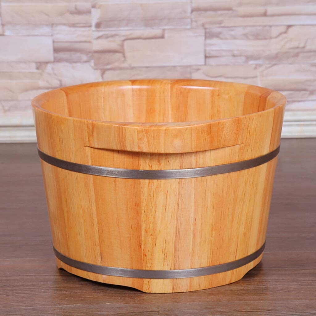 Barile per pediluvio in quercia per pediluvio, botte per pediluvio in legno massello per adulti, secchio per pediluvio in legno con coperchio, botte per pediluvio, pediluvio, botte per pediluvi