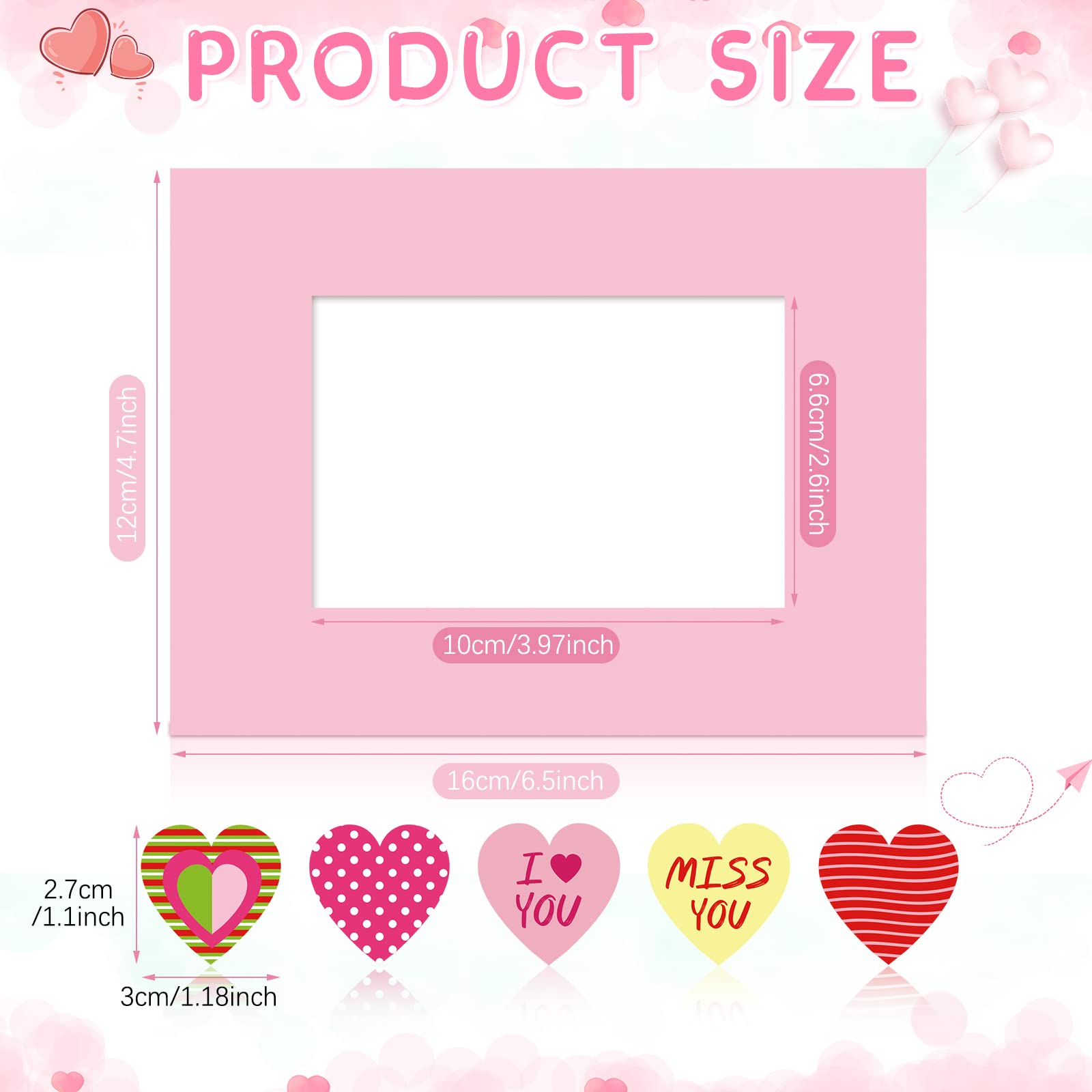 Amazon.co.jp: Chunful 24枚セット バレンタインデー ピクチャー 