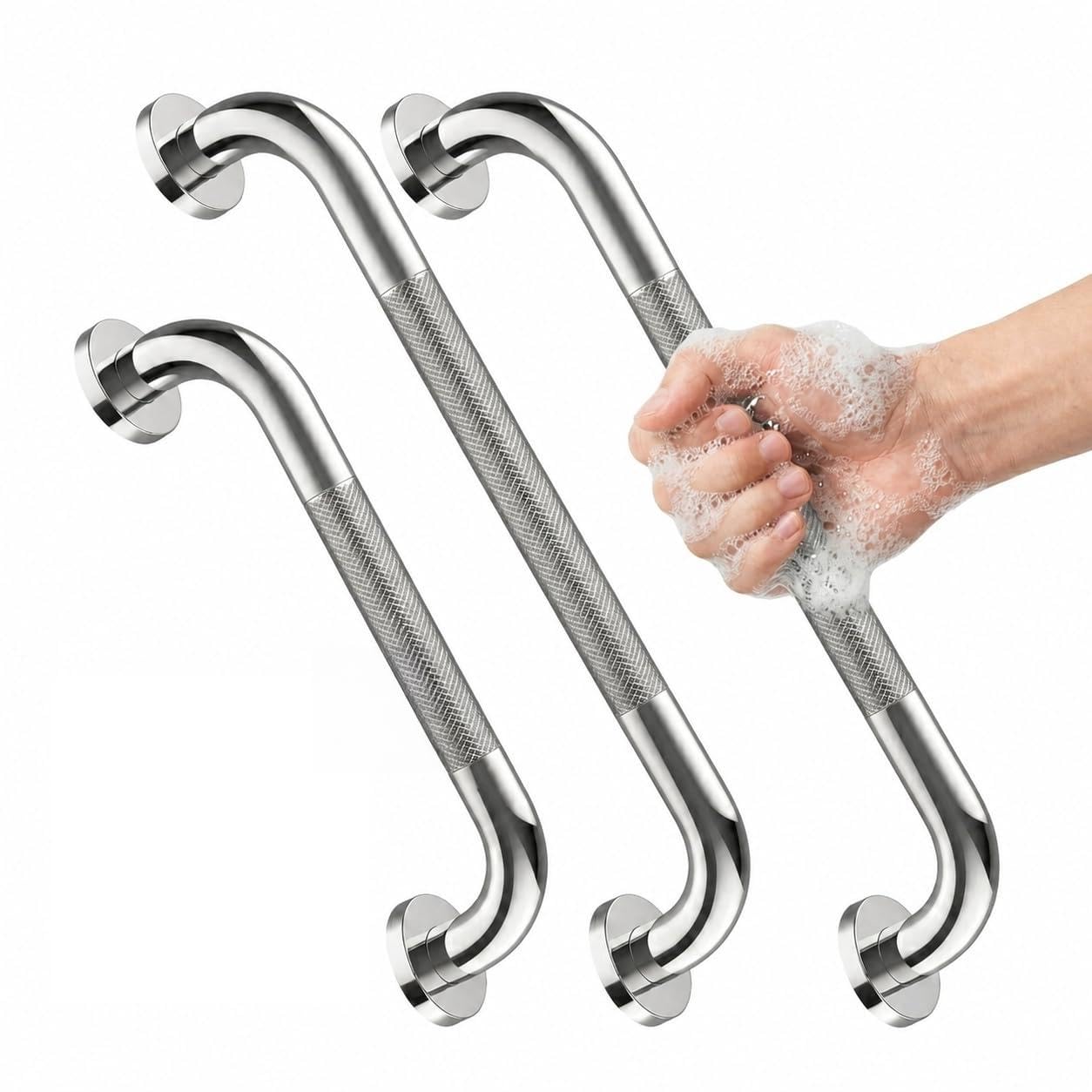 Barre d'appui pour douche poignée de sécurité handicapés et toilettes en inox