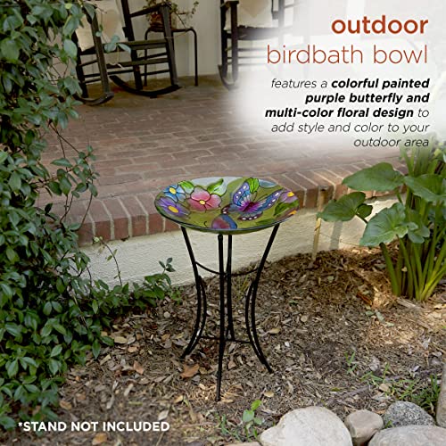 Alpine Corporation Kpp612T-18 Birdbath Bowl Topper, Multicolor #TOP3