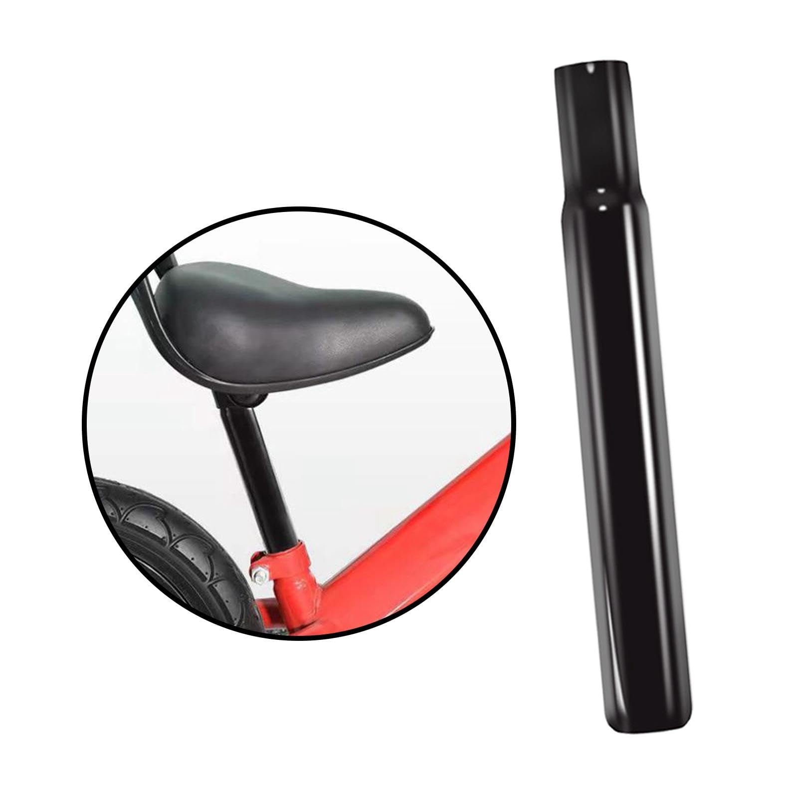 LOVIVER Fahrrad-Sattelstütze, Sattelrohr für Kinderfahrrad, langlebig, 180 mm–400 mm, Teile, Stahl, festes Getriebe, Mountainbike, tragbare Fahrräder, 27,2x300mm Sport & Freizeit