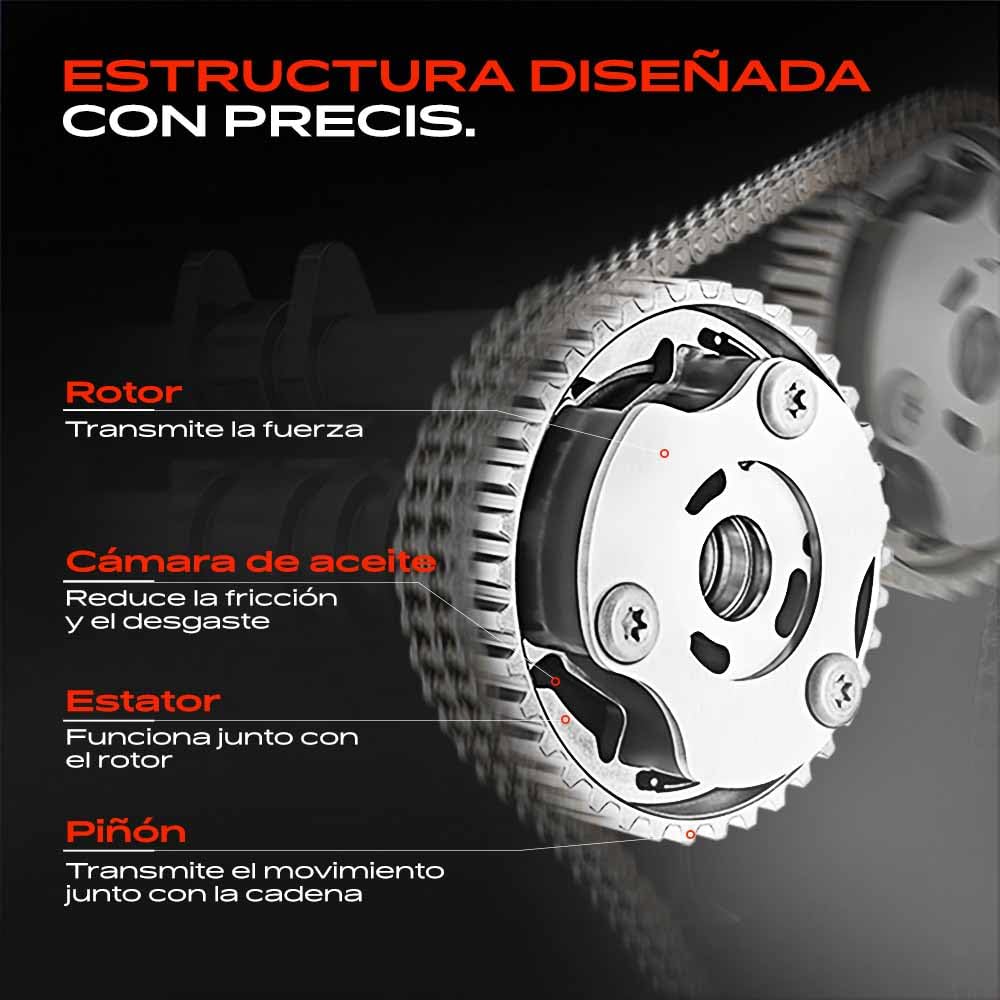 Frankberg Ajustador del árbol de levas lado de escape 11367540346 | Compatible con: Serie 6 Convertible E64, Serie 1 Convertible E88, Serie 1 E81, Serie 3 Coupé E92, Serie 3 Touring E91