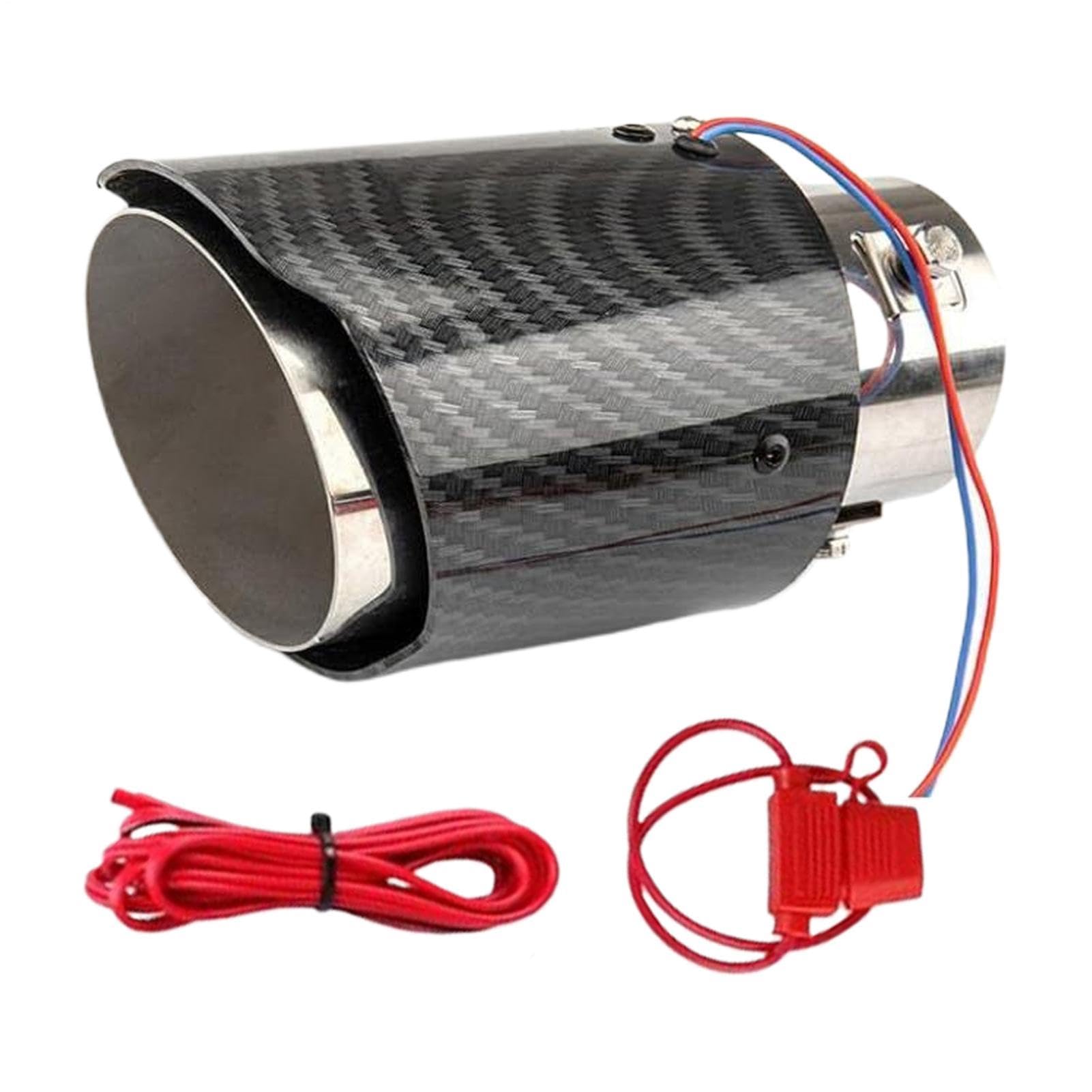 Punta di scarico - Terminale di scarico marmitta con fiamma luminosa a LED per modifica auto con finitura sportiva | Accessorio per l'aggiornamento delle prestazioni per camion da corsa, guida quotidi