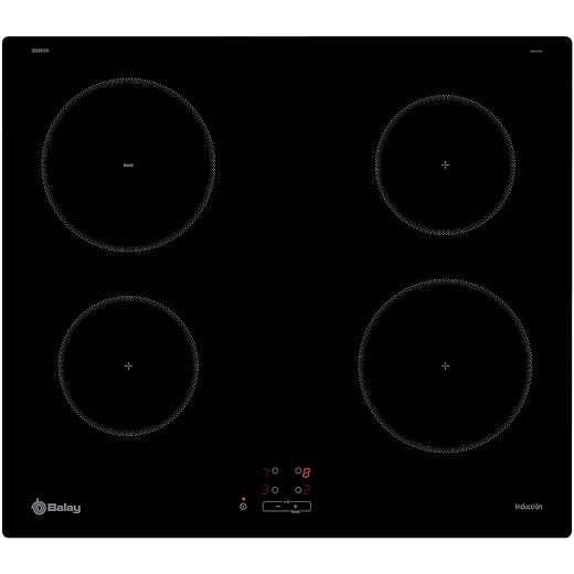 Balay 3eb861en, Placa de induccion 60cm de Acero inoxidable, Negro