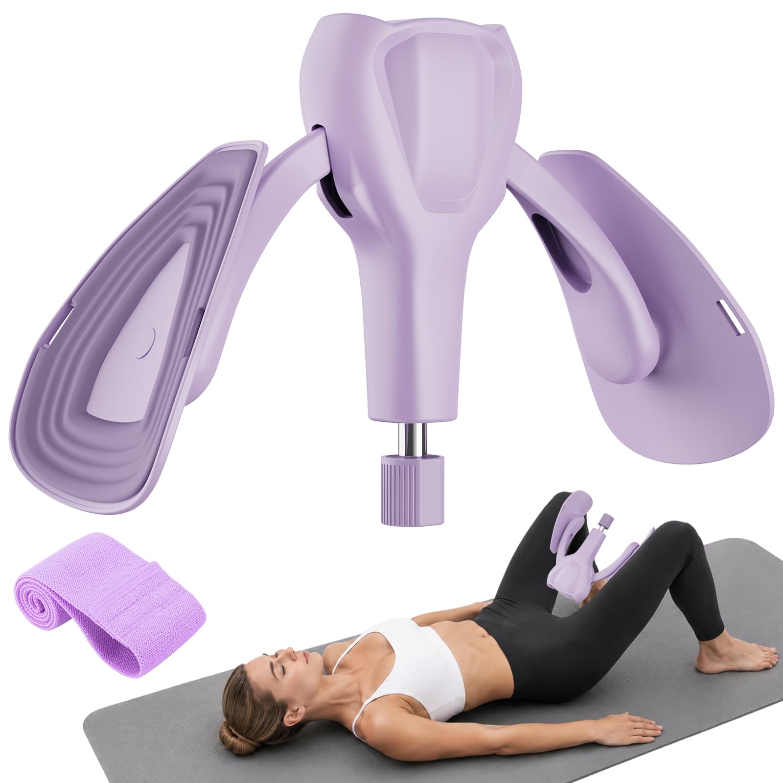 Pelvic Floor Exercise Devices 77lb Adjustable Kegel Exerciser with Band