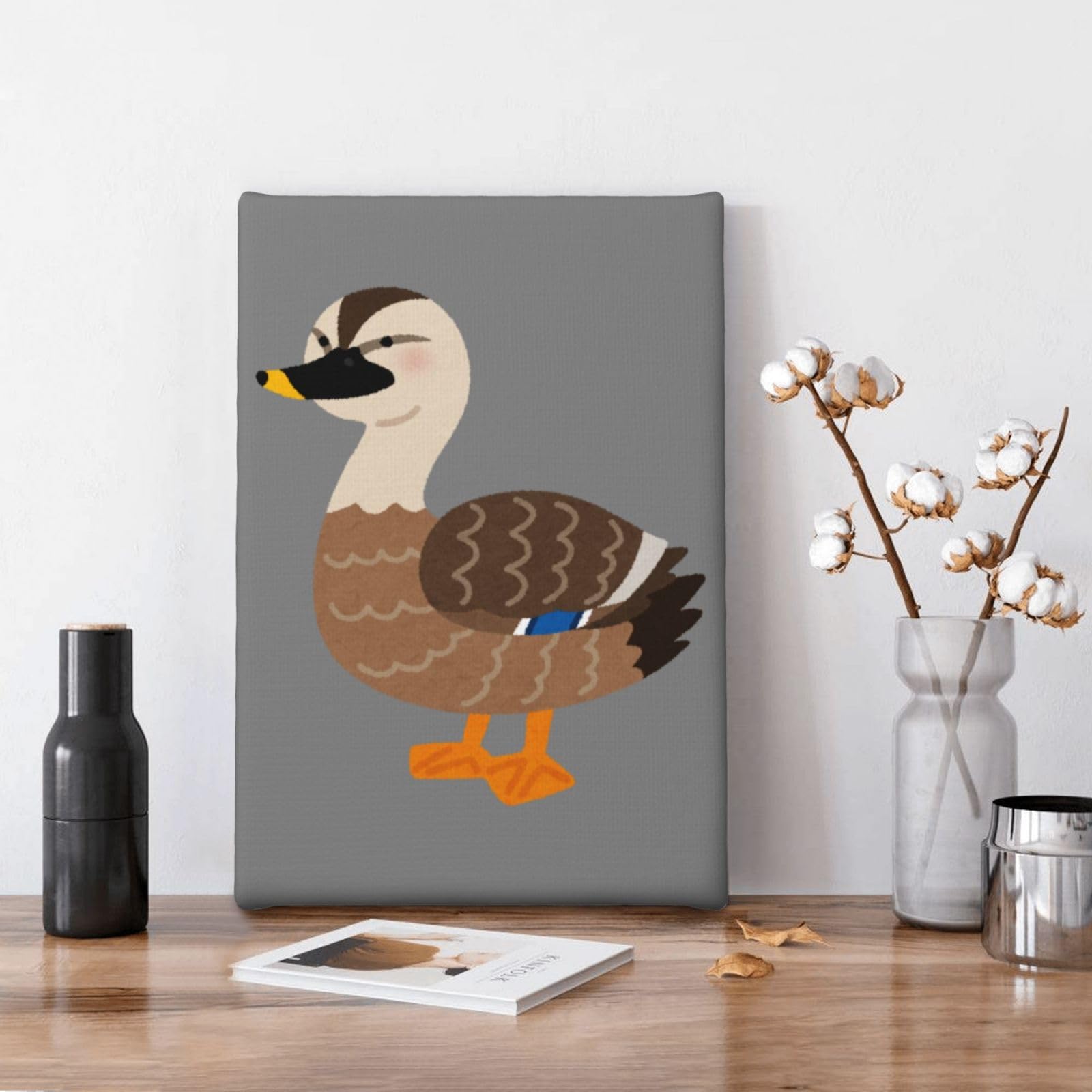 Amazon.co.jp: アートポスター フレーム 装飾画 かわいい カルガモ