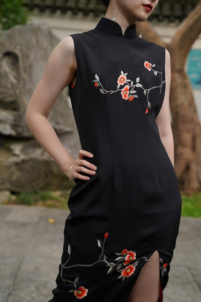 100%シルクフラワー刺繍 ベージュ チャイナドレス　オーダーメイド品 楽天市場】チャイナドレス レース 刺繍 キレイめ ホワイトドレス