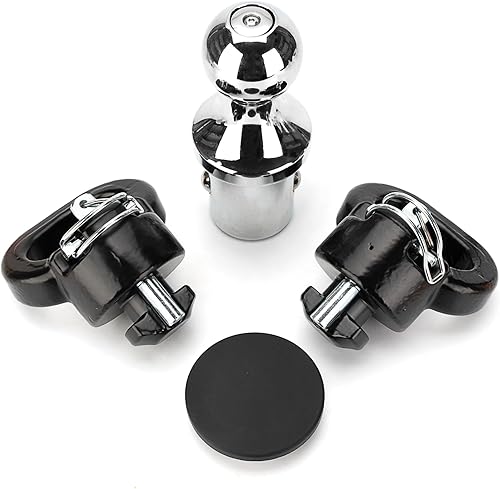 60618 Puck System Gooseneck Hitch Ball Kitfit for 2013-2023 Dodge RAM 2500 350030K, 2-516-In Ball and 2 Safety Chain Anchor, 30000 lbs GTW 7500 lbs