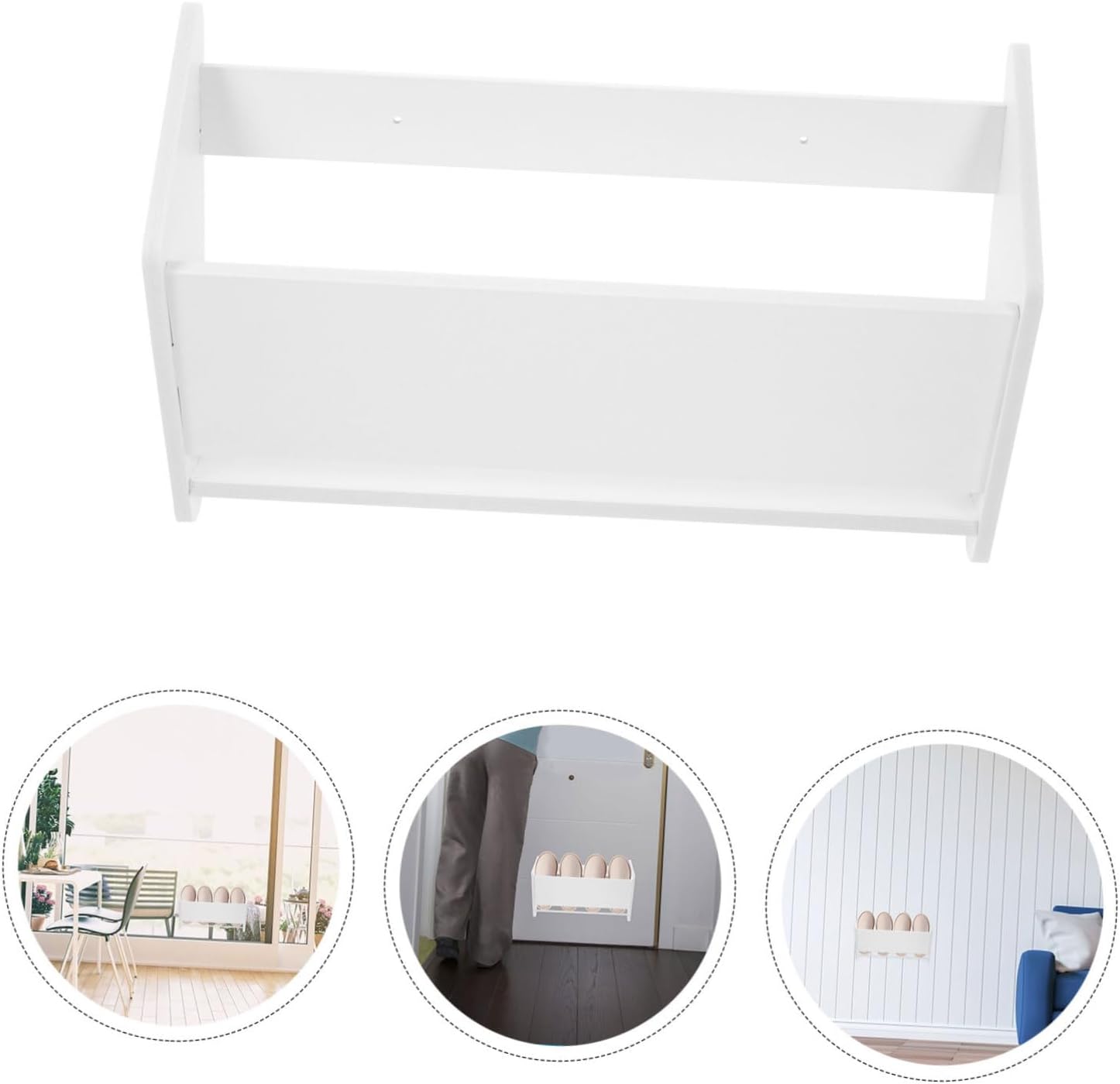2pcs Wall-mounted Slipper Storage Rack for Home Entryway Shoe Organizer for Back Door
