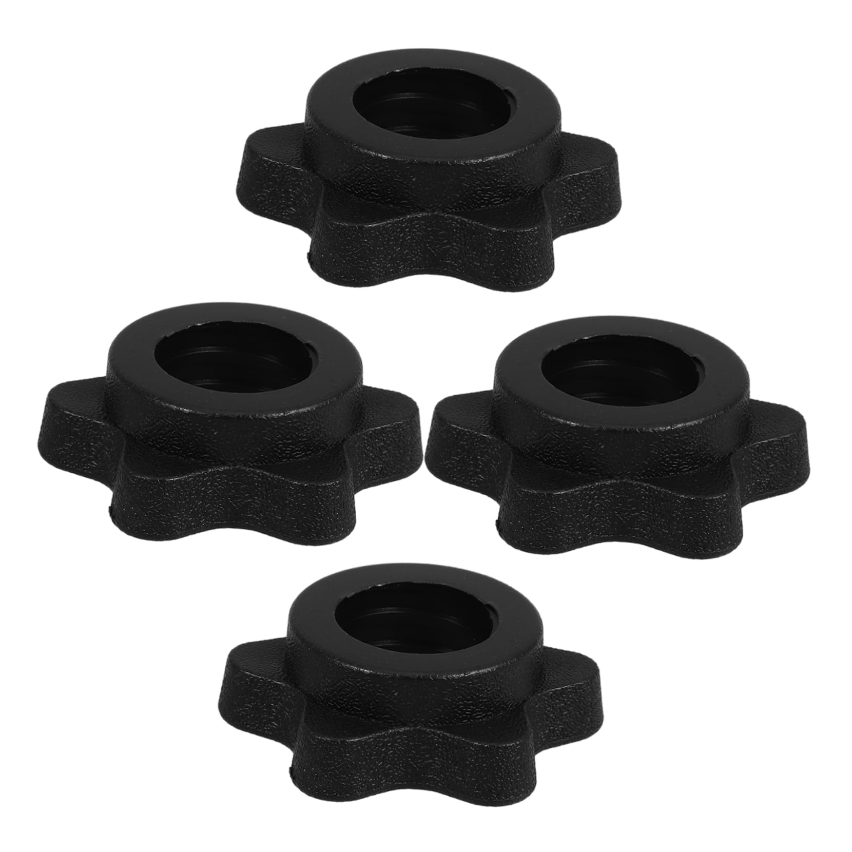 OKUMEYR Barbell Accessory Set 4pcs Anti-Slip Nut Barbell Lock Collars for Workout