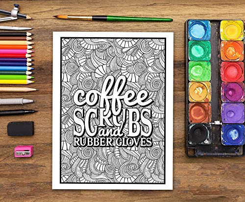 Gray & Gold Publishing Papeterie Bleu Dental Life: A Snarky Coloring Book For Adults thumb #7