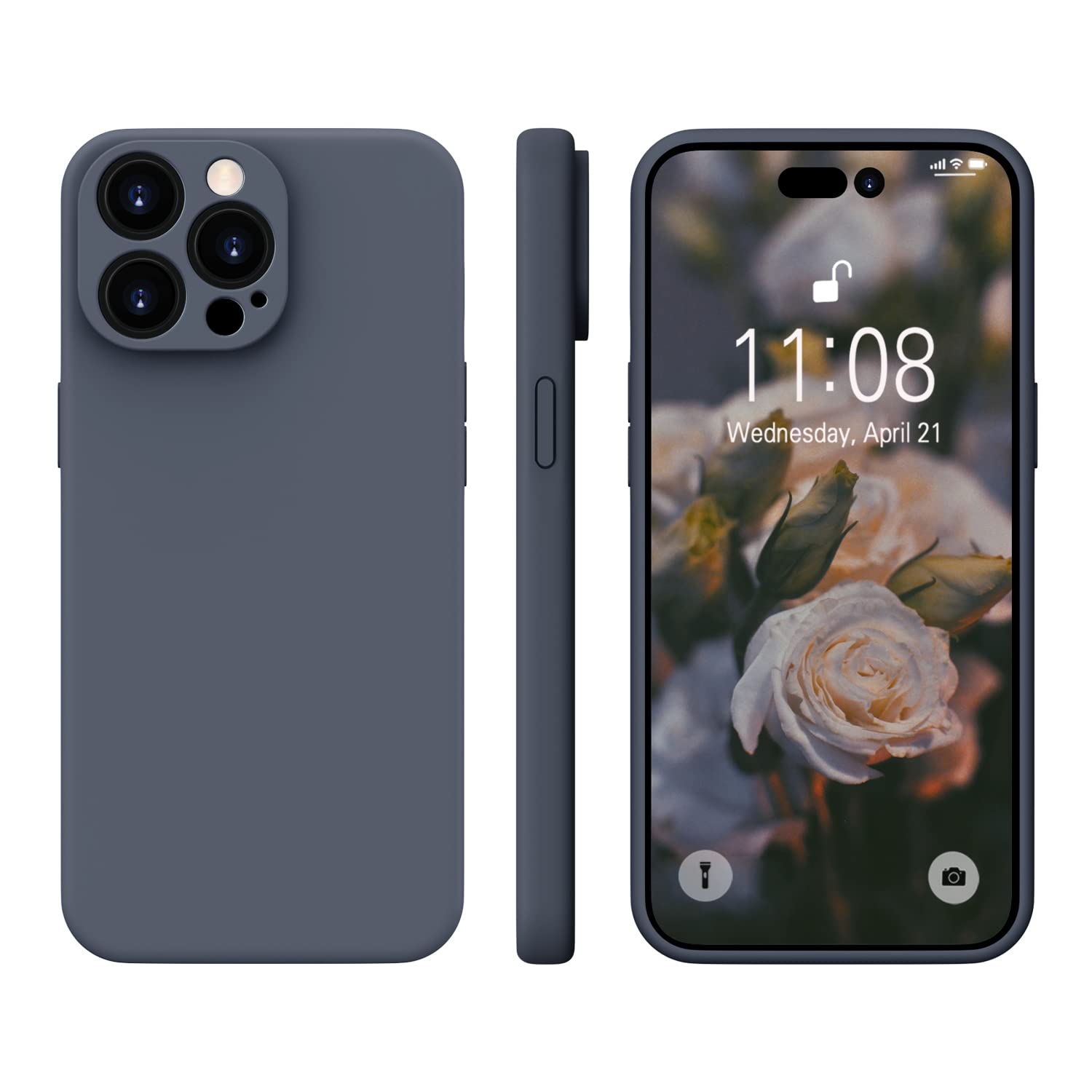 WXX Custodia in silicone per iPhone 14 Pro Max, custodia per iPhone 14