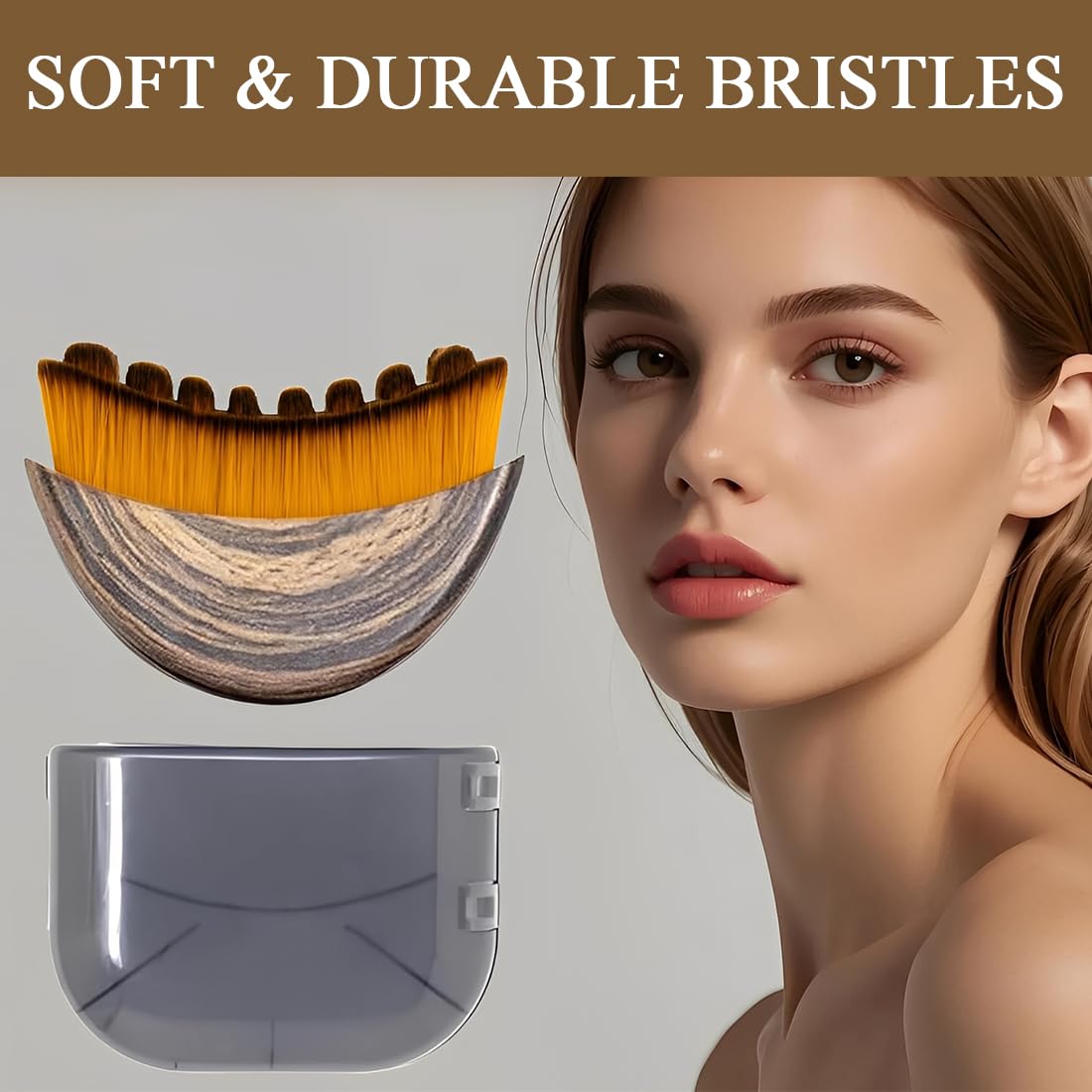 Set di 2 spazzole linfatiche per il contorno del viso, spazzola linfatica per il viso, spazzola linfodrenante per il viso, spazzola per il contorno del mento e della mascella