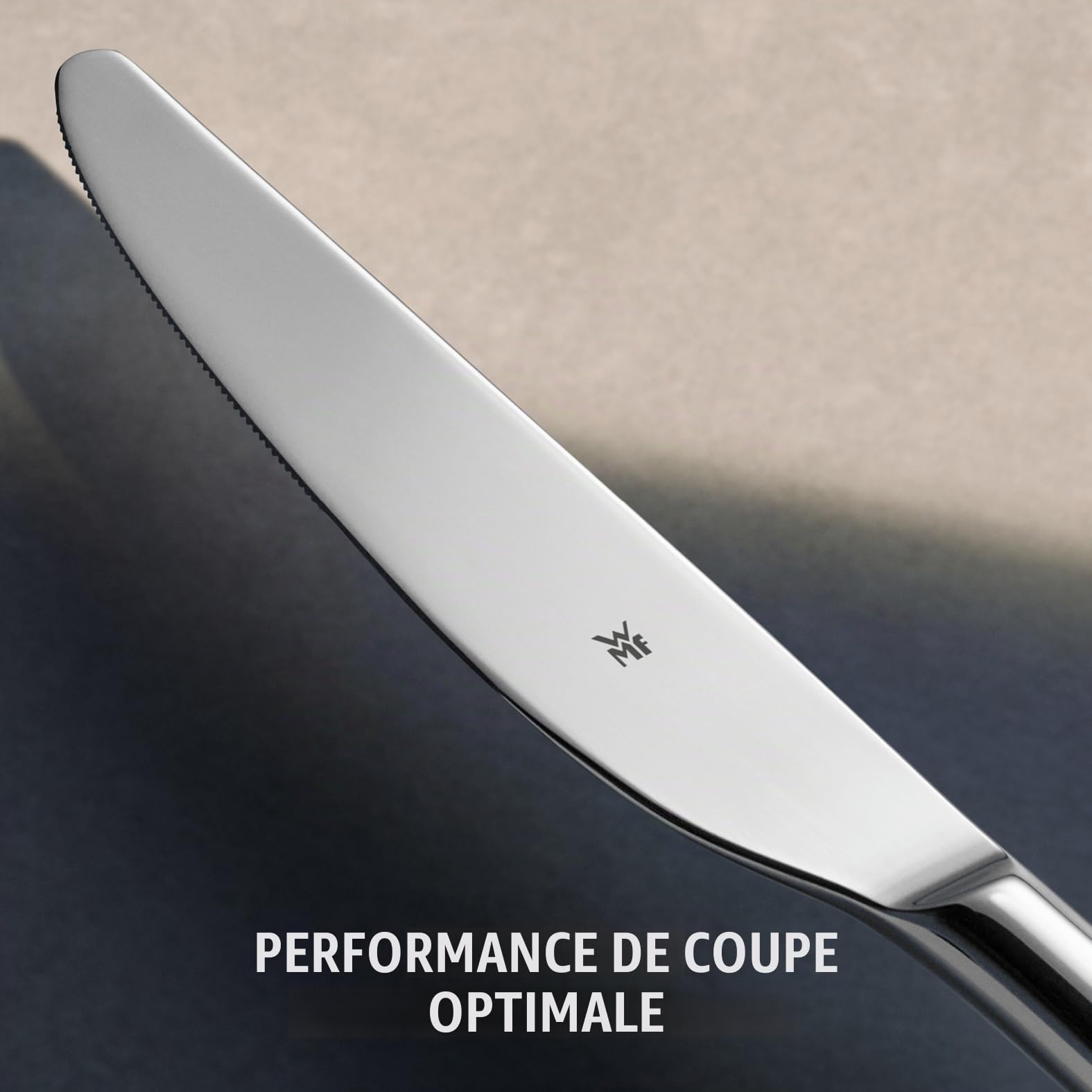 Ménagère WMF Palermo pour 12 personnes, couverts 60 pièces, couteau monobloc, acier inoxydable Cromargan poli, brillant, passe au lave-vaisselle