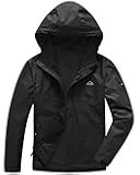 Men's Lightweight Rain Jackets Waterproof Raincoat with Hood Running Cycling Hiking Outdoor Windbreaker