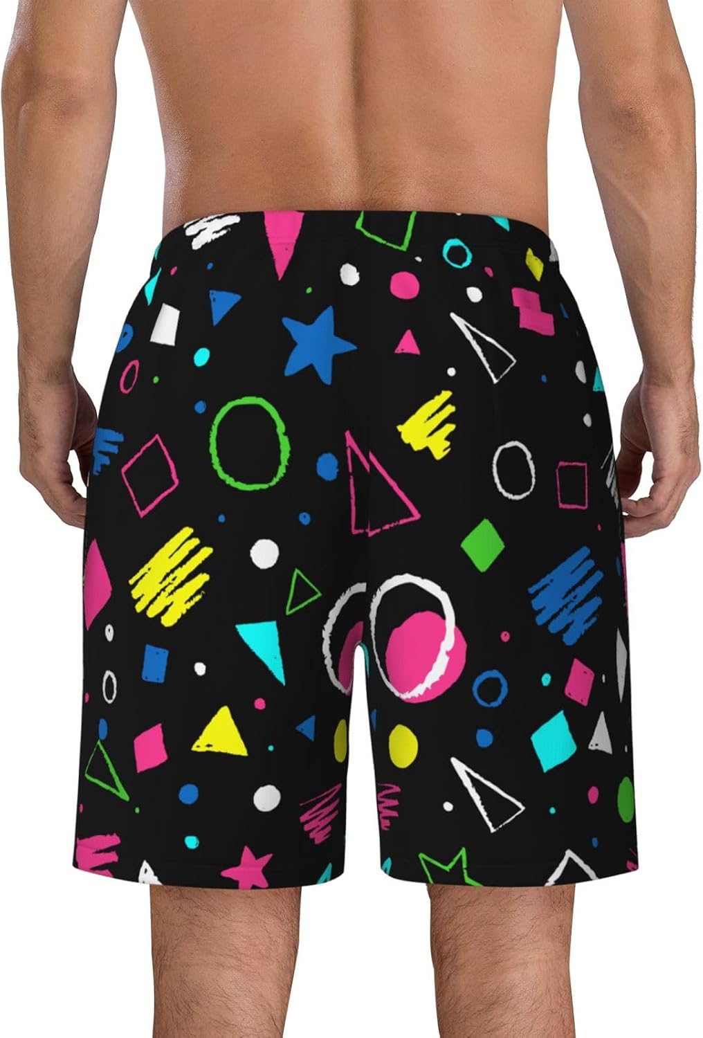 Mens Swim Trunks with Mesh Lining,Quick Dry Beach Board Shorts Swimsuit Pants Swimwear Bathing Suits