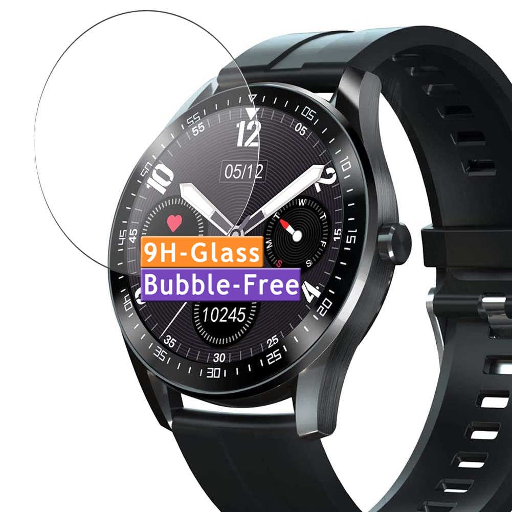 Vaxson 3-Pack Tempered Glass Screen Protector, compatible with ZOLUIKIS Z5 1.3" Smart Watch Smartwatch, 9H Protective Guard Film Protectors New