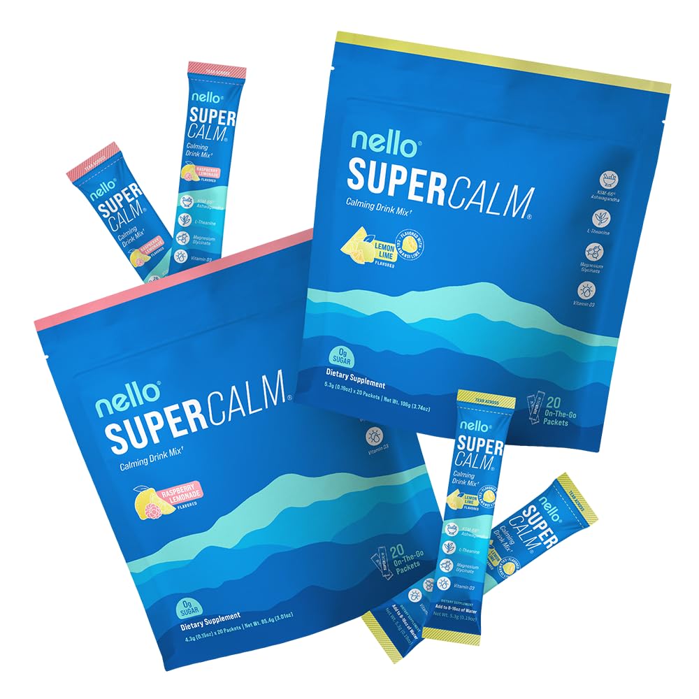 Amazon.com: Nello Supercalm Drink Mix - Lemon Lime and Raspberry