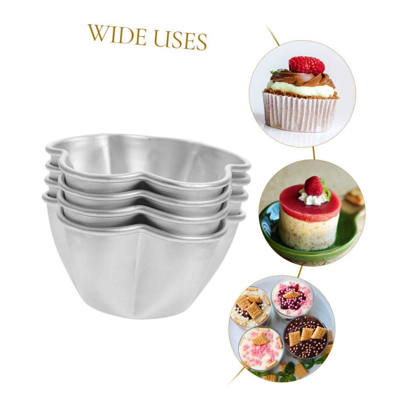 TOPBATHY 20stücke Antihaft-ei-tart-muffin-formen Dekorative Puddingbecher Für Kuchen Quiches Muffins Und Desserts Spülmaschinenfest Und Leicht Zu Reinigen