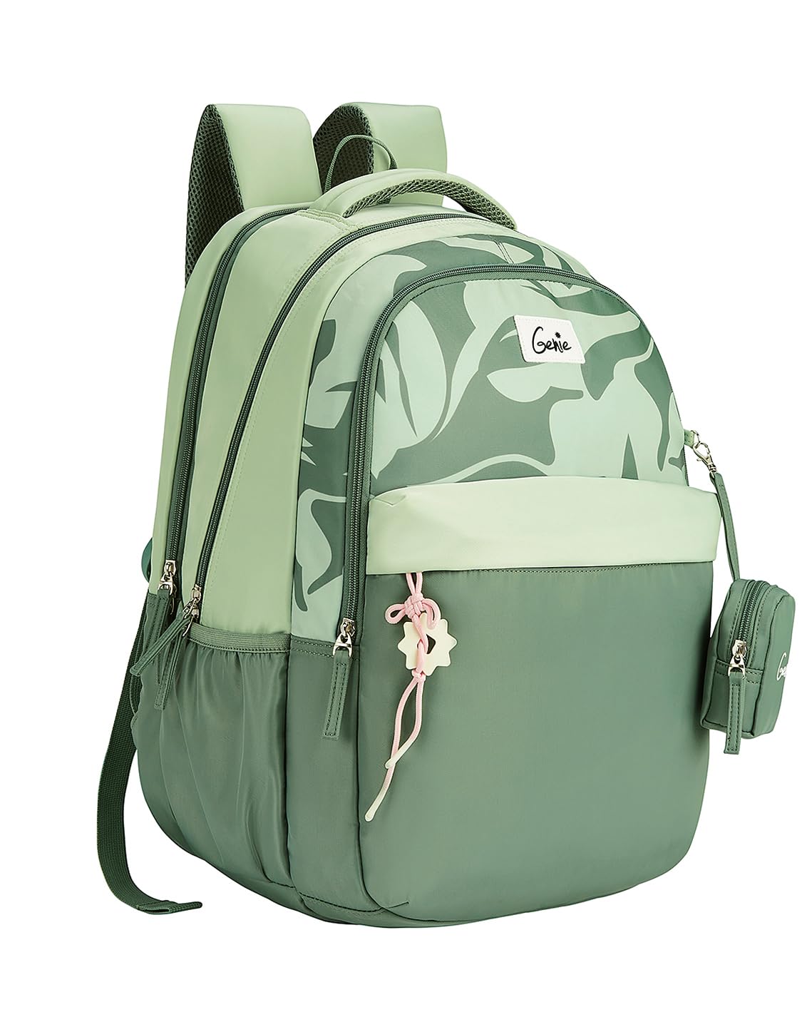 Alba School Backpack For Girls |19 Inch-40 Litres With Laptop Sleeve, Rain cover, Three Compartments, |Best for Books, Water Bottles, Stationery, Laptop, Lunch Box & Essentials - Green-image-8