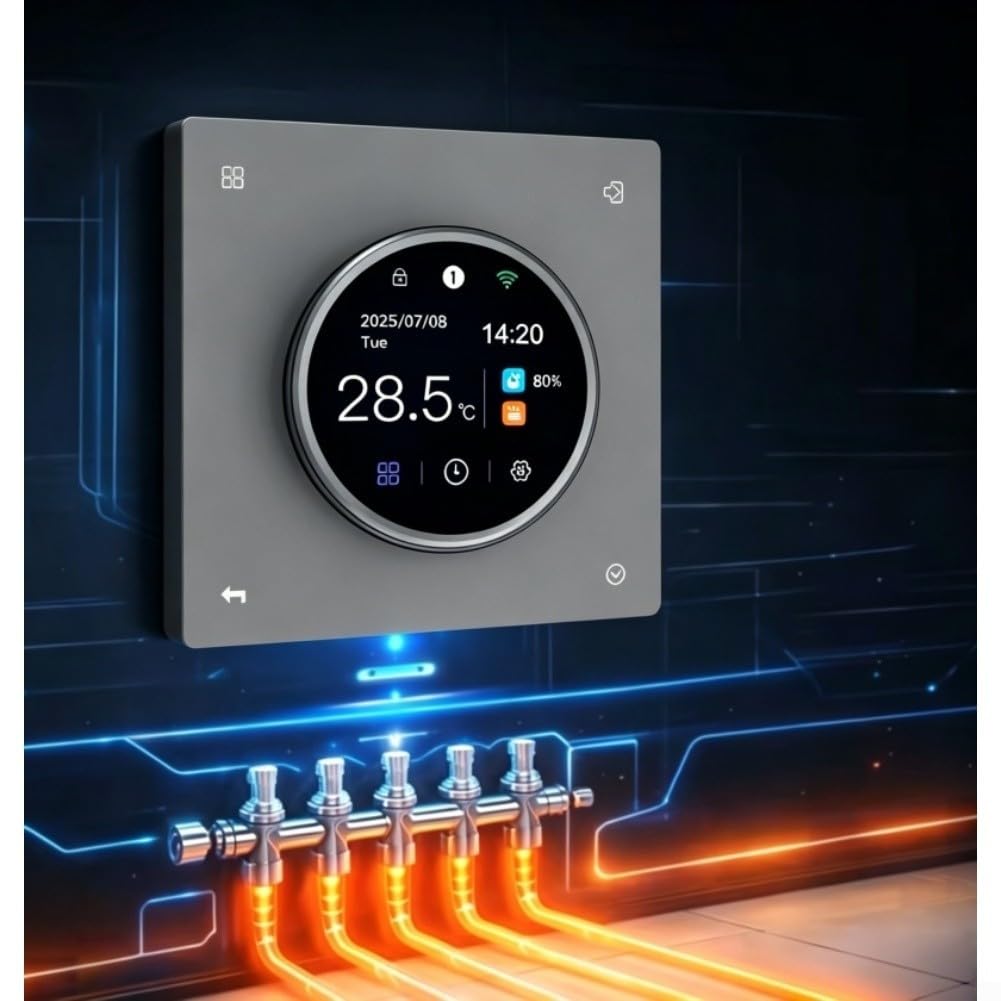 Termostato WiFi Pavimento Radiante Schermo LCD per tuya Termostato(3A Water heating)